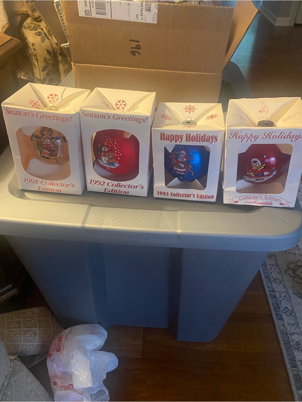 Season's Greetings Collector Holiday Ornaments - Campbell’s Soup 1991-1993/1996